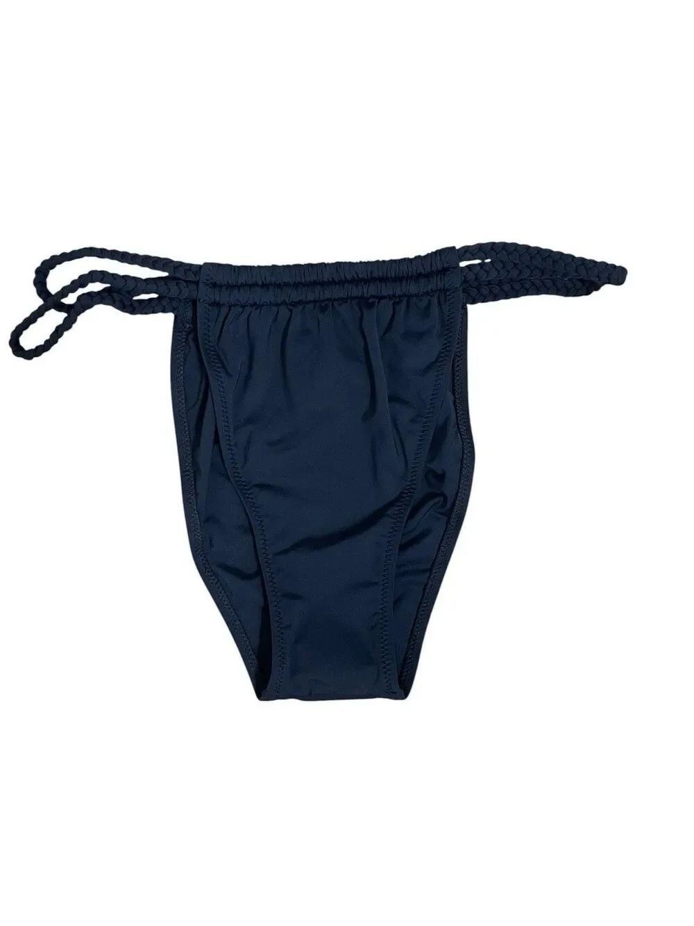 NOVA Swim Braided Side Bikini Bottom Black Women’s Size L
